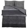 vidaXL Set Copripiumino Grigio Scuro e Nero 200x200 cm in Cotone