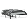 vidaXL Giroletto in Metallo Nero 140x200 cm