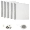 vidaXL Copertura per pozzetto di luce con clip 5 pz 70 x 130 cm