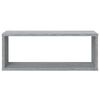 vidaXL Mensole Cubo Muro 4 pz Grigio Sonoma 60x15x23 cm in Multistrato