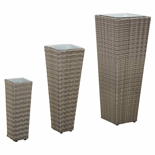 vidaXL Set da esterno 3 pcs Metallo