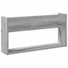 vidaXL Scaffale per riviste 2 pcs Grigio Sonoma 60 x 12 x 30 cm