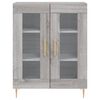 vidaXL Credenza Grigio Sonoma 69,5x34x180 cm in Legno Multistrato