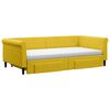vidaXL Divano Letto Estraibile con Cassetti Giallo 100x200cm Velluto