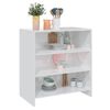 vidaXL Credenza Bianco Lucido 70x40,5x75 cm in Truciolato