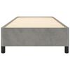 vidaXL Giroletto senza Materasso Grigio Chiaro 90x200 cm Velluto