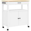 vidaXL Carrello da Cucina MONZA 84x40x88,5 cm in Legno Massello di Pino