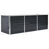 vidaXL Fioriera per Giardino Antracite 240x80x77 cm in Acciaio Zincato