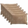 vidaXL Federa 6 pz HOUTEN Marrone 50 x 70 cm Tessuto Chenille