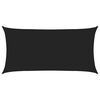 vidaXL Telo Ombra Nero 2,5 x 6 m HDPE