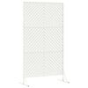 vidaXL Schermo per Privacy Bianco 100 x 50 x 180 cm Acciaio