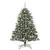 vidaXL Albero di Natale artificiale con 150 LED Verde 150 cm
