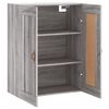 vidaXL Mobile a Parete Grigio Sonoma 69,5x34x90 cm Legno Multistrato