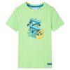 vidaXL Maglietta da Bambino Verde Neon 116