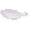 vidaXL Doghe di ricambio per letto con 48 doghe 2 pz 90x200 cm