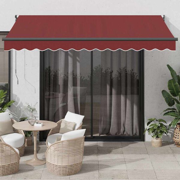 vidaXL Tenda da Sole Retrattile Automatica Bord&ograve; 350x250 cm