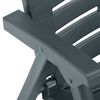 vidaXL Sedie da Giardino 2pz in Plastica Verde