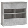 vidaXL Supporto per acquario in cemento grigio 81x36x73 cm in legno ingegnerizzato
