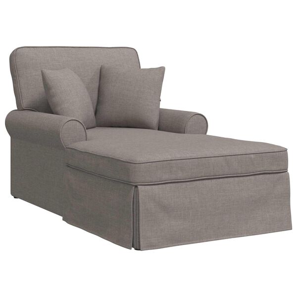 vidaXL Chaise Longe con Gonna Talpa 91 x 157 x 91 cm Tessuto