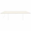 vidaXL Tenda da Sole Retrattile Manuale con Pali 6x3m Crema
