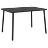 vidaXL Tavolo da Giardino Antracite 110x80x71 cm Acciaio