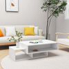 vidaXL Tavolino da Salotto Bianco 102x55x42 cm Legno Legno Multistrato