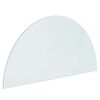 vidaXL Piastra in vetro per camino Trasparente 1200 x 600 mm Vetro
