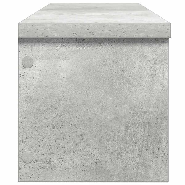 vidaXL Scaffale da Cucina Impilabile Grigio Cemento 50x15x16 cm