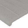vidaXL Giroletto a Molle con Materasso Grigio Chiaro180x200 cm Tessuto