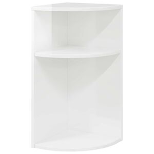 vidaXL Tavolino Bianco Lucido 29,6 x 29,6 x 60 cm Legno ingegnerizzato