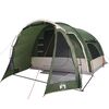 vidaXL Tenda Familiare per 6 Persone Verde Impermeabile