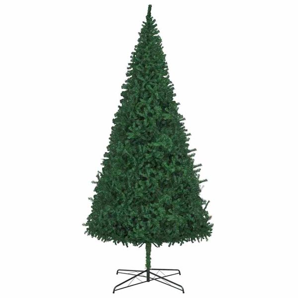 vidaXL Albero di Natale con luci a corde decorative Verde 400 cm PVC