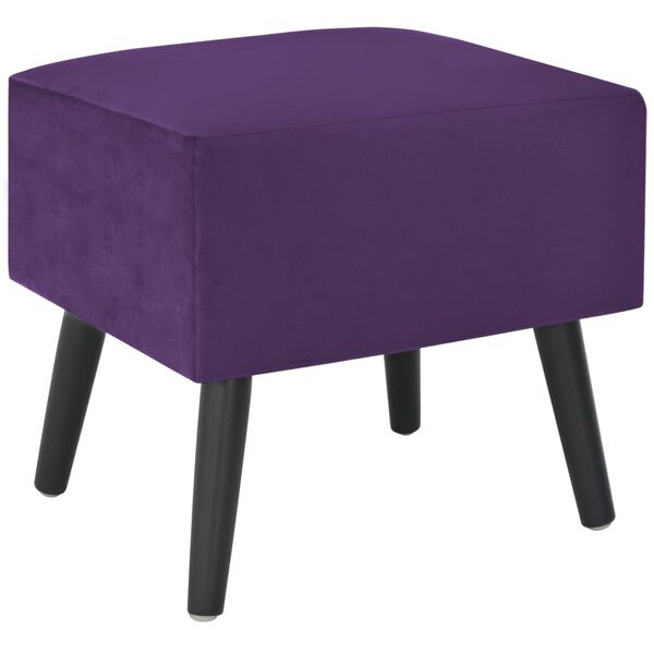 vidaXL Comodino Viola Scuro 40x35x40 cm in Velluto