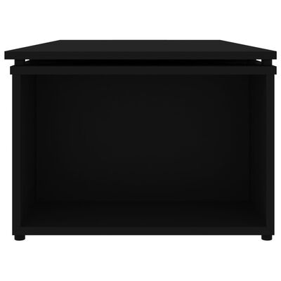 vidaXL Tavolino da Salotto Nero 150x50x35 cm in Legno Multistrato