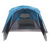 vidaXL Tenda da Campeggio con Portico per 4 Persone Blu Impermeabile
