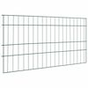 vidaXL Set di Recinzione per Stagno 5 pz 100 x 50 cm Acciaio Verde