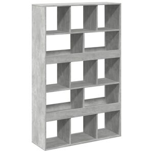 vidaXL Libreria Grigio Cemento 100x33x156,5 cm in Truciolato