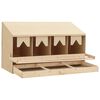 vidaXL Casetta Cova per Galline 4 Scomparti 106x40x59 cm Legno di Pino