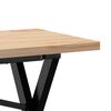 vidaXL Tavolino Salotto Telaio a X 160x40x45,5 cm Legno Pino e Acciaio