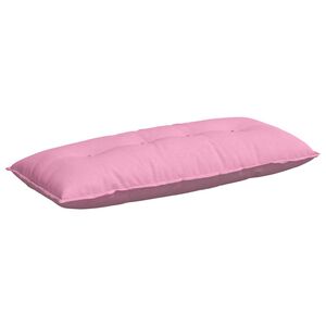 vidaXL Cuscino per Schiena Rosa 120 x 19 x 50 cm Tessuto