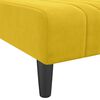 vidaXL Chaise Longue in Velluto Giallo