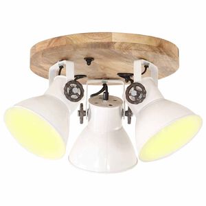 vidaXL Lampada a Sospensione Industriale 25 W Bianca 42x27cm E27