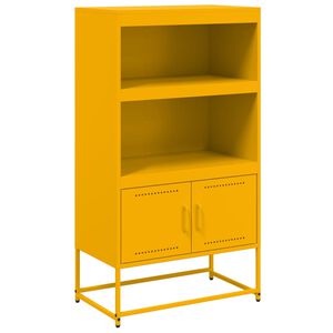 vidaXL Credenza Giallo Senape 68,5x38,5x123,5 cm in Acciaio