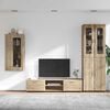 vidaXL Set mobile TV con porta FLORIN Rovere Sonoma Legno multistrato