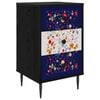 vidaXL Armadio da Notte MAINZ Rovere Nero 36 x 33 x 61 cm