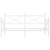vidaXL Dormeuse senza Materasso Bianco 100x200 cm in Acciaio