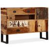 vidaXL Credenza in Legno Massello di Acacia 115x30x80 cm
