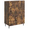 vidaXL Credenza Rovere Fumo 66 x 34,5 x 92 cm Legno ingegnerizzato