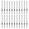 vidaXL Palo per recinzione interrato 22 pz Grigio 100 cm