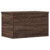 vidaXL Contenitore Portaoggetti Rovere Marrone 60x35x35 cm Truciolato